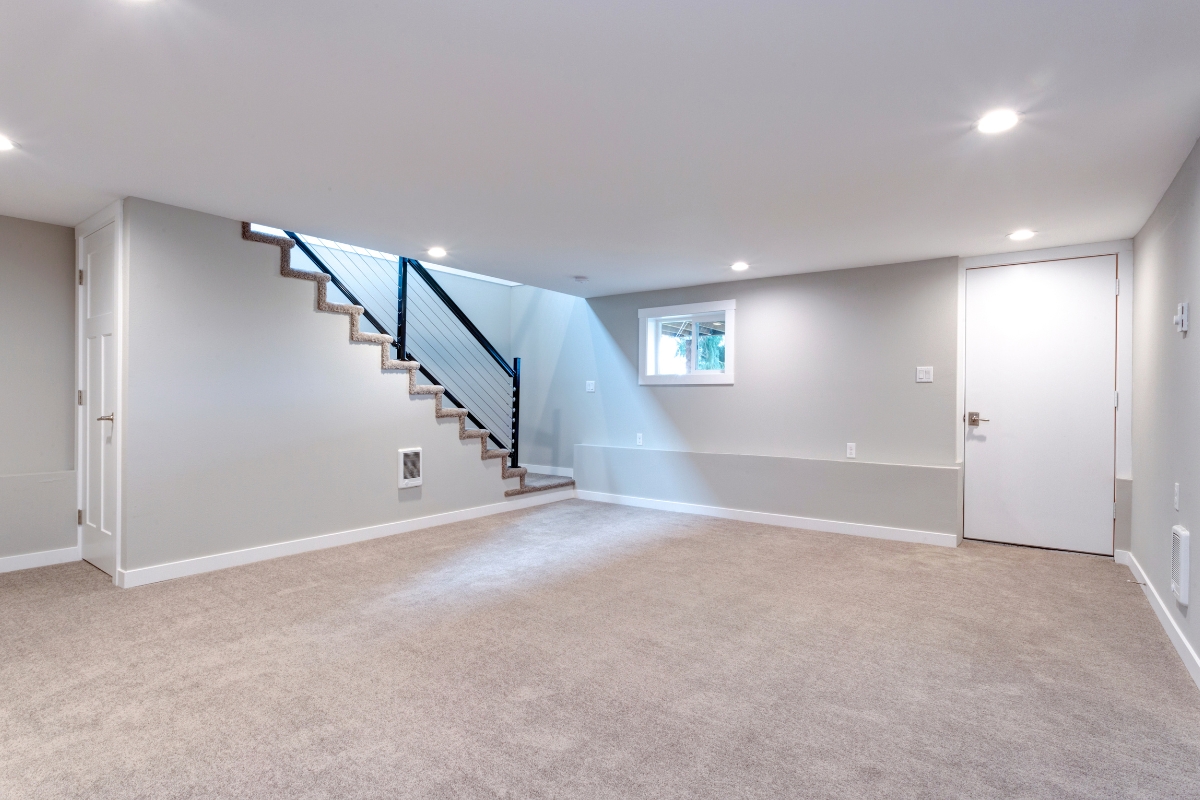 Basement Area with Staircase