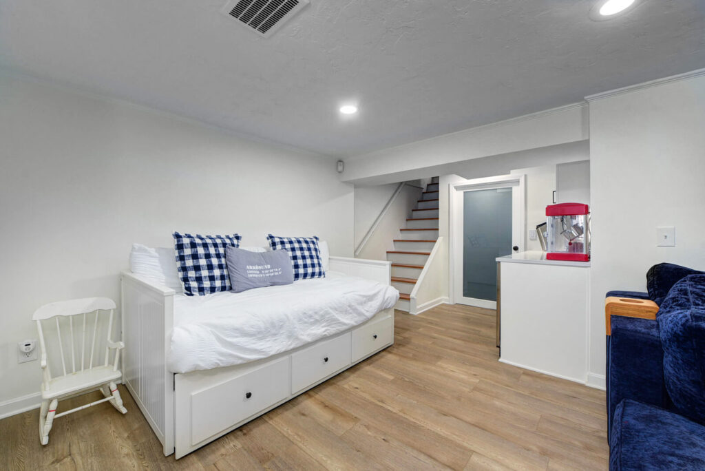 Comfortable Couch in Basement