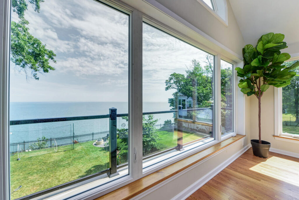 Large Window Showcasing Ocean View