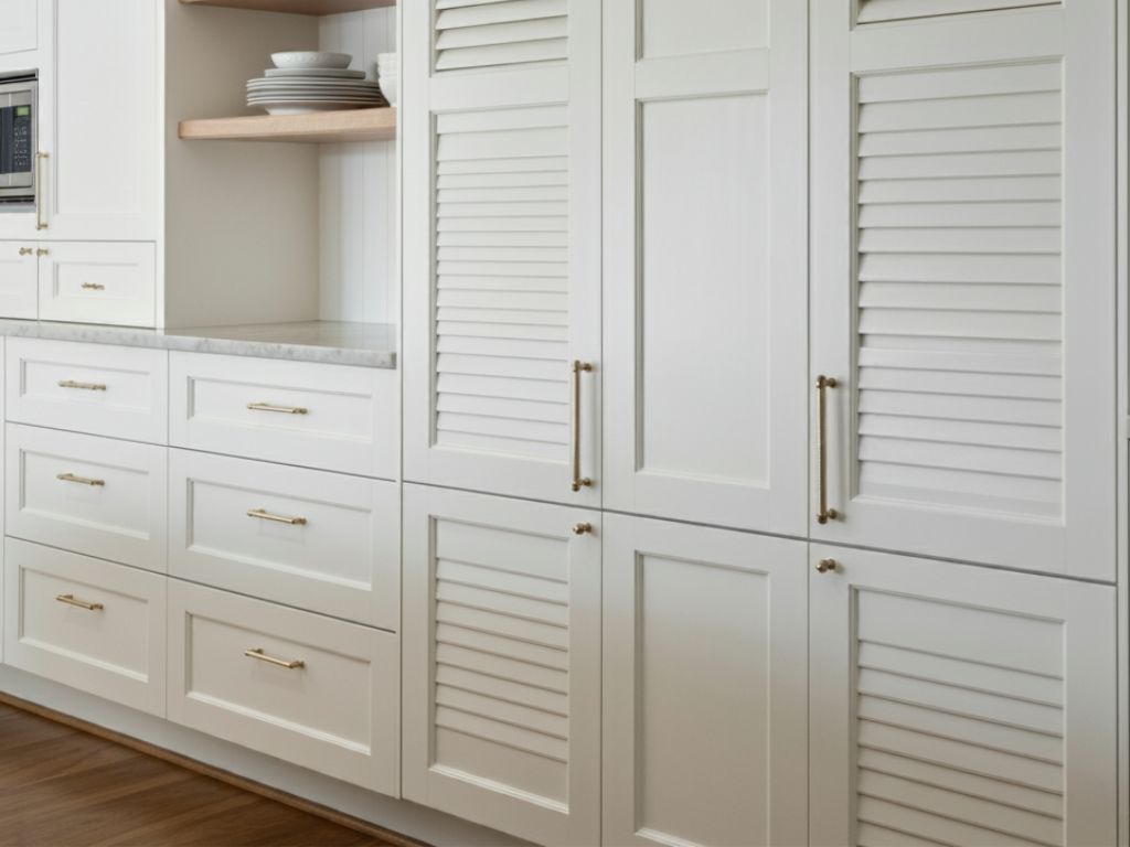 louvered kitchen cabinet door