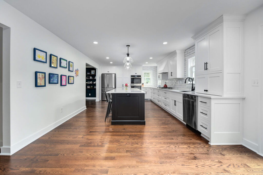 White and Black Dining Table